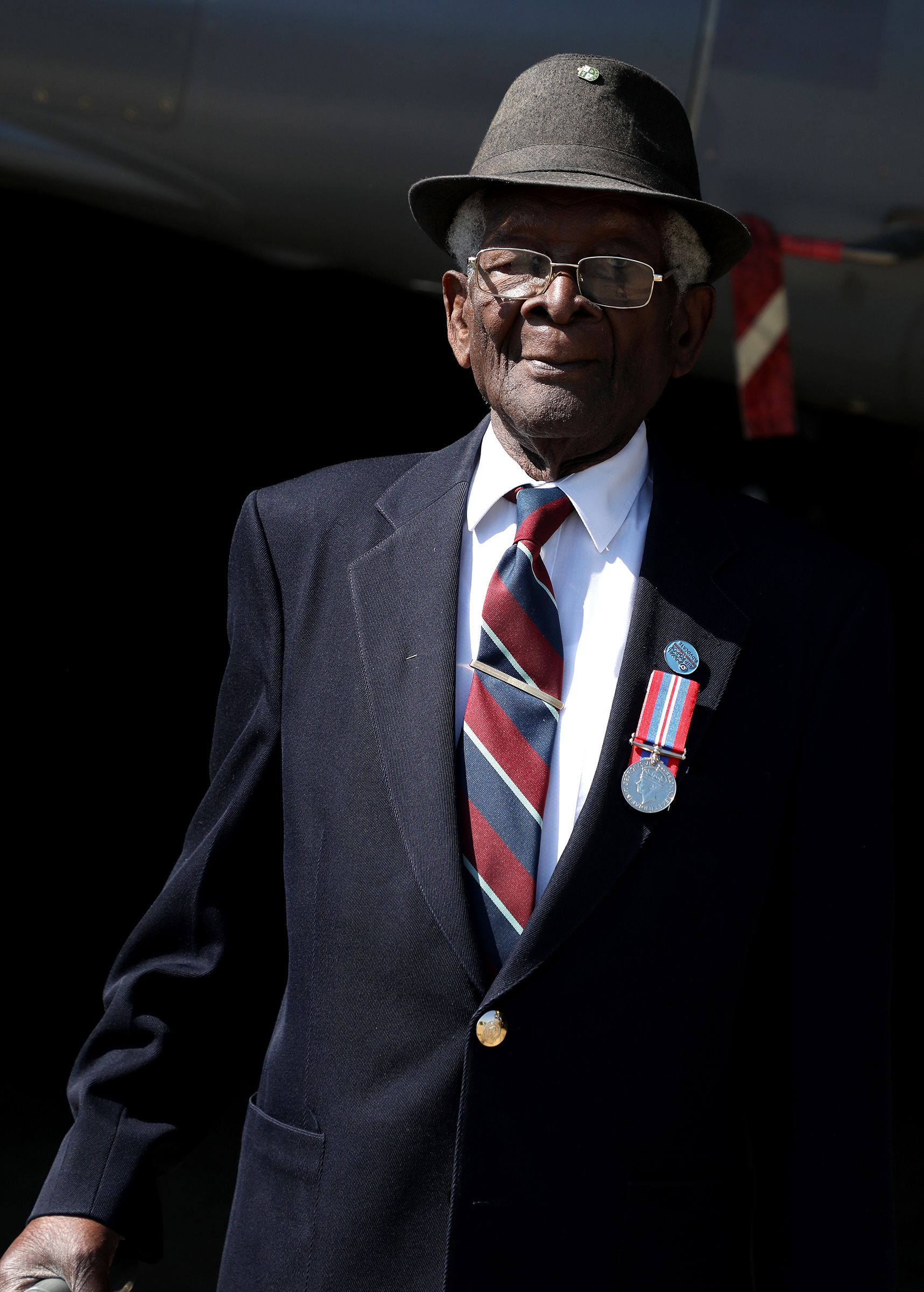 98-year-old RAF Veteran Mr Albert Jarrett, a driver and weapons instructor during World War Two